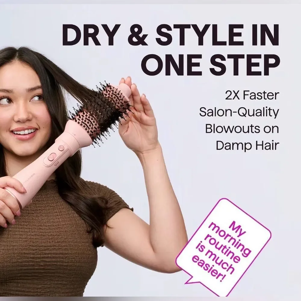 Wavytalk Air Sculpt 5-in-1 Hot Air Brush Set Multi-Styler Like New Pink